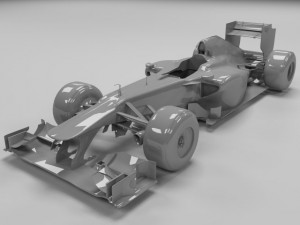 2011 mercedes gp mgp w02 formula 1 car model Model 3D