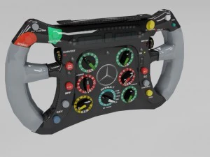 2011 mercedes gp mgp w02 formula 1 car model 3D Model