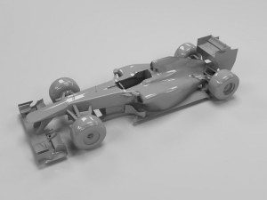 2011 mercedes gp mgp w02 formula 1 car model 3D Model