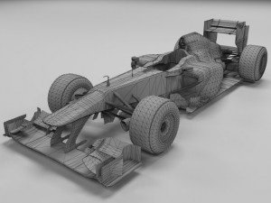 2011 mercedes gp mgp w02 formula 1 car model 3D Model