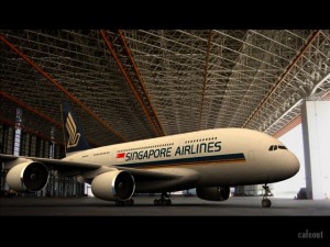 singapore airlines  a380 3D Model