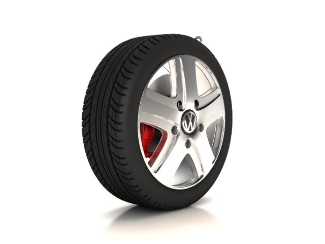 volkswagen touareg  wheel Modelo 3D .c4d .max .obj .3ds .fbx .stl .blend 