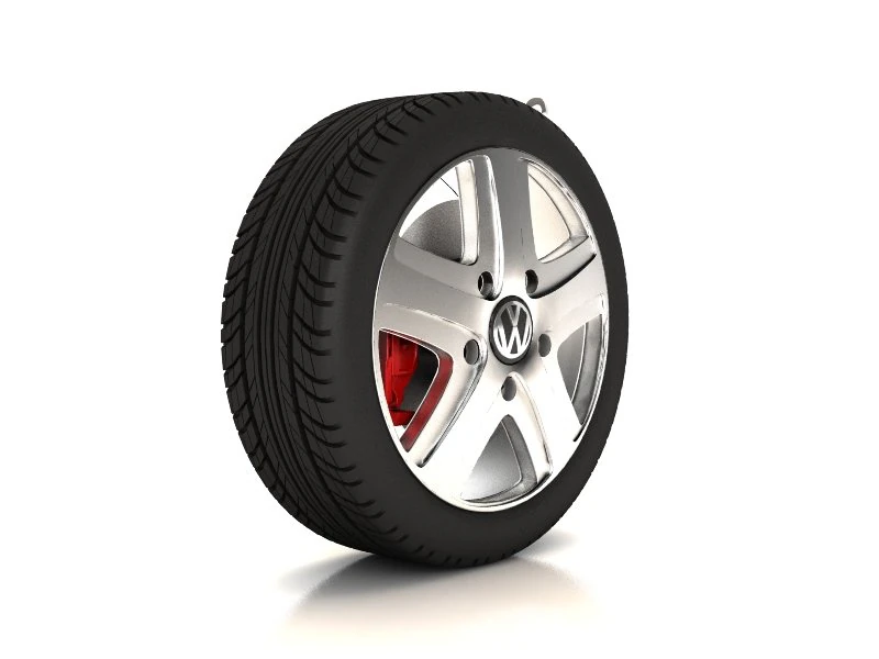 volkswagen touareg  wheel 3D Model .c4d .max .obj .3ds .fbx .stl .blend 