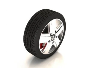 volkswagen touareg  wheel 3D Model