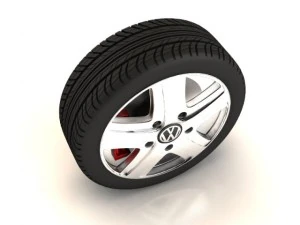 volkswagen touareg  wheel 3D Model