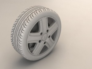 volkswagen touareg  wheel Modelo 3D