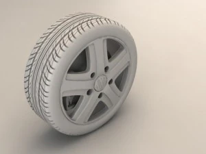 volkswagen touareg  wheel 3D Model