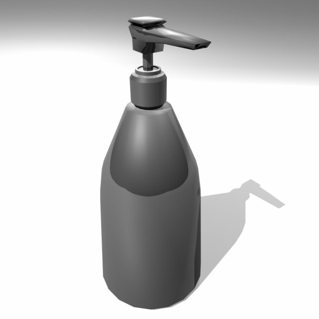 soap dispenser 3D Model .c4d .max .obj .3ds .fbx .stl .blend 