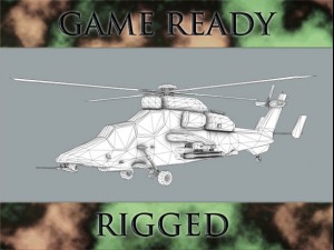 battle helicopter Modello 3D