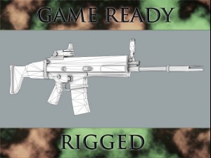 assault rifle 3D Model