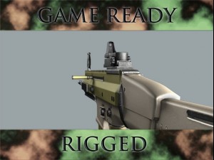 assault rifle 3D Model