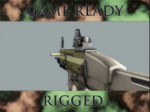 assault rifle 3D Model