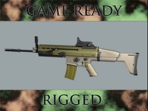 assault rifle 3D Model