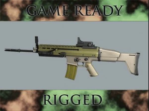assault rifle 3D Model
