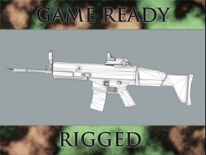 assault rifle 3D Model