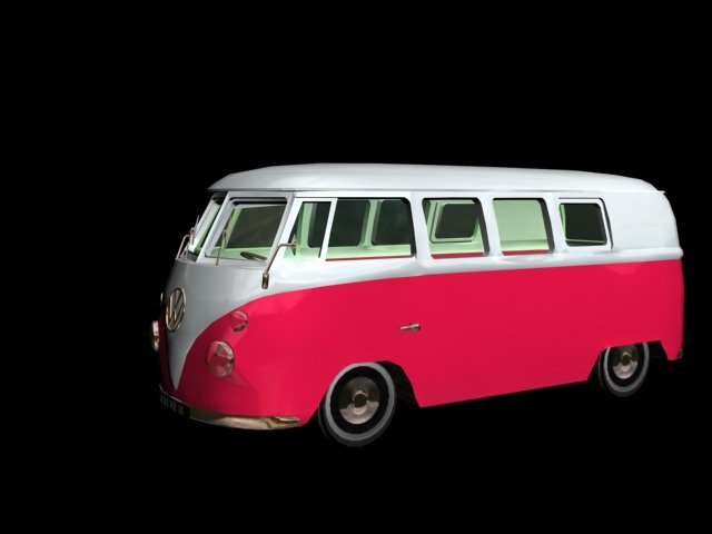 mini van 3D Модель .c4d .max .obj .3ds .fbx .stl .blend 