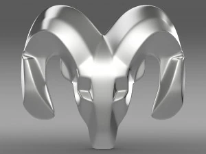 dodge wheel logo 3D Model