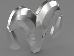 dodge wheel logo 3D Model