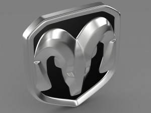 dodge ram logo Modelo 3D