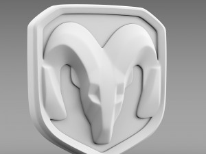 dodge ram logo Modelo 3D
