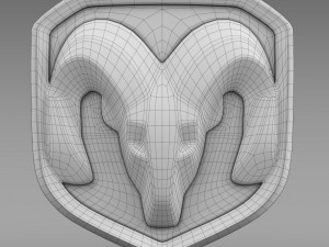 dodge ram logo Modelo 3D