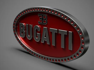 логотип бугатти 3D Модель