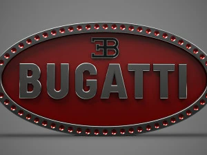 логотип бугатти 3D Модель