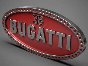 логотип бугатти 3D Модель