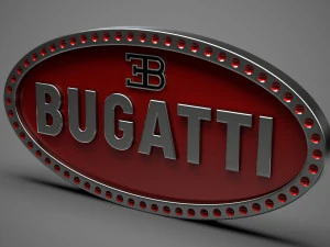 логотип бугатти 3D Модель