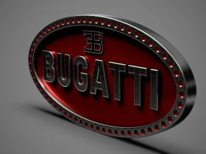 логотип бугатти 3D Модель