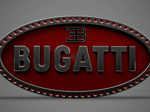логотип бугатти 3D Модель