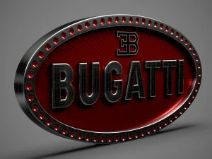 логотип бугатти 3D Модель