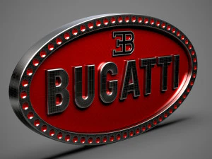 логотип бугатти 3D Модель