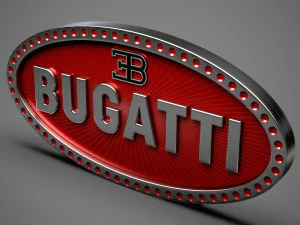 логотип бугатти 3D Модель