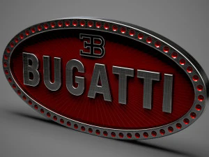 логотип бугатти 3D Модель