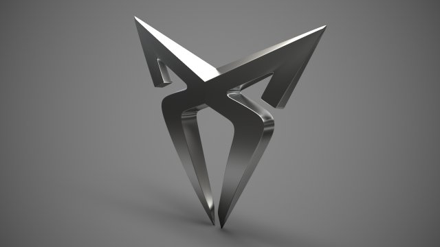 cupra logo Modelo 3D .c4d .max .obj .3ds .fbx .stl .blend 