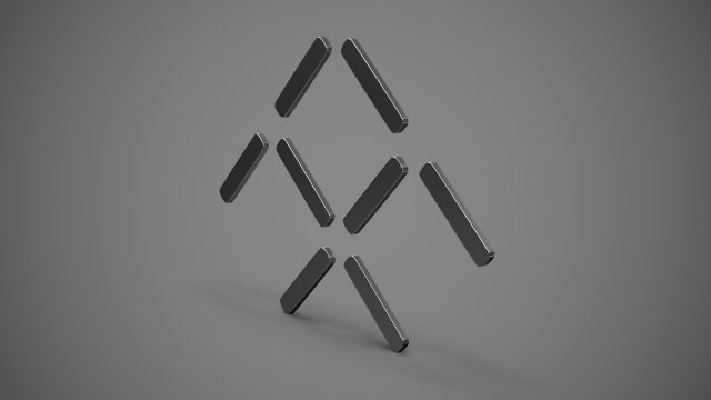 faraday future logo 3D मॉडल .c4d .max .obj .3ds .fbx .stl .blend 