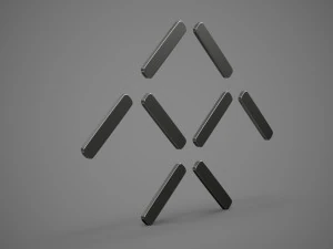 faraday future logo 3D Model