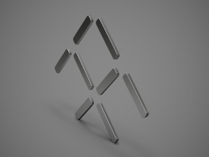 faraday future logo 3D मॉडल