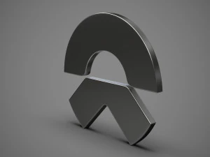 logotipo de nio Modelo 3D