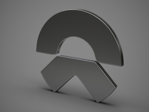 nio logo 3D-Modell