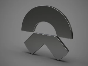 니오 로고 3D 모델