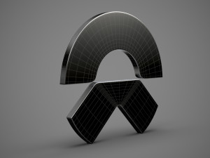 nio logo 3D-Modell