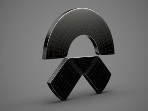 니오 로고 3D 모델