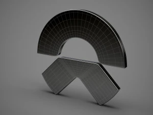 니오 로고 3D 모델