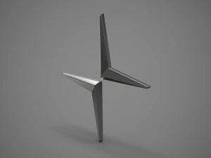 logotipo de la estrella polar Modelo 3D