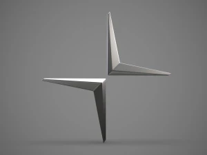logotipo de la estrella polar Modelo 3D
