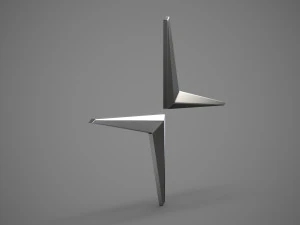 logotipo de la estrella polar Modelo 3D