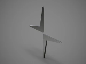 logotipo de la estrella polar Modelo 3D