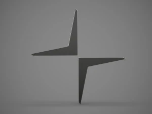 logotipo de la estrella polar Modelo 3D
